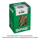 CAIXA 50 UNID. PARAFUSO MADEIRA CABEZA PLANA YELLOX 5,0X80MM SPAX