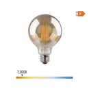 LÂMPADA GLOBO COM FILAMENTO DE LED. VIDRO VINTAGE E27 8W 720LM 20
