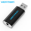 TARJETA DE SONIDO VENTION VAB-S15-B USB MACHO - JACK 3.5 HEMBRA