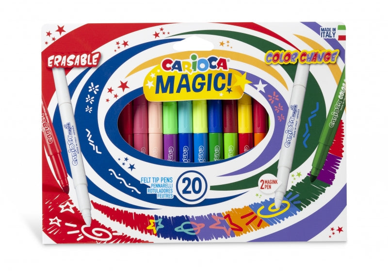 CARIOCA MAGIC MARKERS PACK DE 20 ROTULADORES MAGICOS - TINTA MAGI