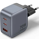 CARGADOR DE PARED GAN VENTION FEXH0-EU 2XUSB TIPO-C 1XUSB 70W