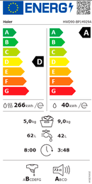 LAVASECA HAIER HWD90BP14929AS 9K+5S