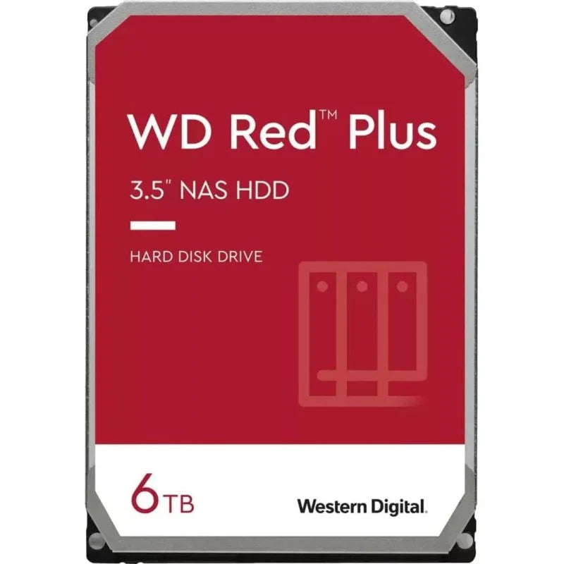 DISCO RIGIDO INTERNO 3.5 6TB WD RED PLUS 256MB SATA III