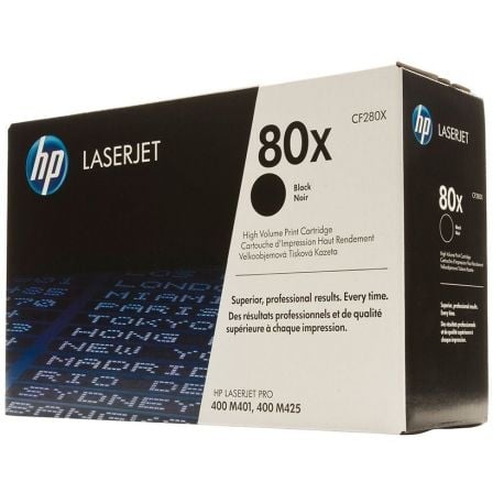 HP Toner LaserJet Original 80X Preto de elevado rendimento