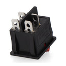 INTERRUPTOR DUPLO LUMINOSO DE EMBUTIR ON/OFF 15A 4 PINOS