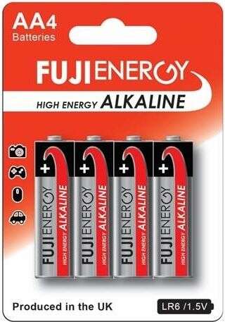 FUJIENERGY PACK DE 4 PILAS ALCALINAS LR06 AA 1.5V