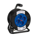 ENROLADOR DE CABOS 15M 3X1,5MM COM 4 TOMADAS BIPOLARES COM T/TL S