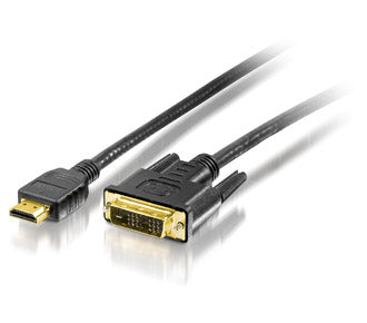 Equip 119323 adaptador de cabo de vídeo 3 m HDMI DVI-D Preto