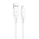 CABO DE LIGAÇÃO USB-LIGHTNING VIPFAN COLORFUL X12, 3A, 1M BRANCO