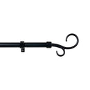 KIT METAL 19MM SUPORTE DUPLO PRETO 160-300CM CINTACOR - STORPLANE