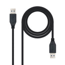 Nanocable 10.01.1002-BK cabo USB 2 m USB 3.2 Gen 1 (3.1 Gen 1) US