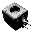 FICHA MODULAR 5 TOMADAS SCHUKO 2P+T 16 A 3680 W 250 V~ PRETO COMP