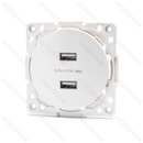 ALEMÃO-FRANCÊS 2*USB SOQUETE TECLAS DE FUNÇÃO BRANCO