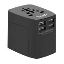 CARREGADOR DE REDE UNIVERSAL  ADAPTADOR DE REDE BUDI 4X USB, 5A,
