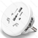 ADAPTADOR DE VIAGEM UM PARA VÁRIOS (PLUGUE ALEMÃO) 10A BRANCO