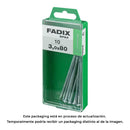 CAIXA M 10 UNID. PREGO CP AÇO 3,0X80MM FADIX