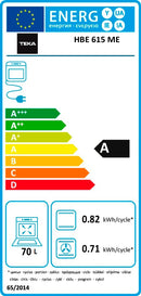Teka HBE 615 ME 70 l 2615 W A Aço acetinado