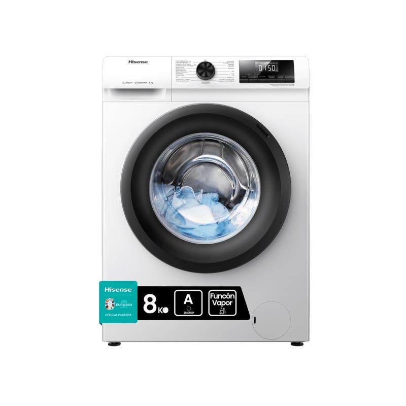 MÁQUINA DE LAVAR ROUPA HISENSE WFQP8014EVM 8KG 1200RT (A)