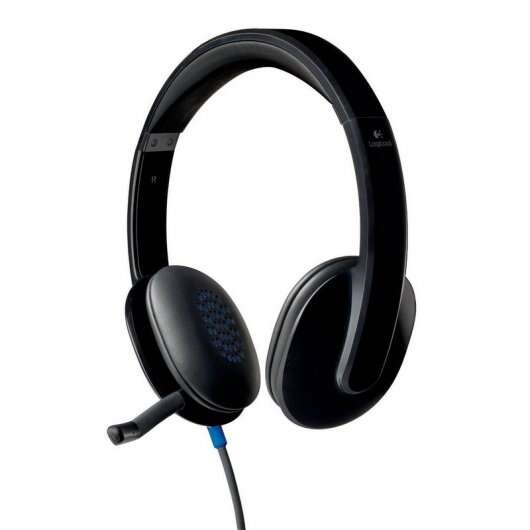 Logitech H540 USB Computer Headset Auscultadores Com fios Fita de