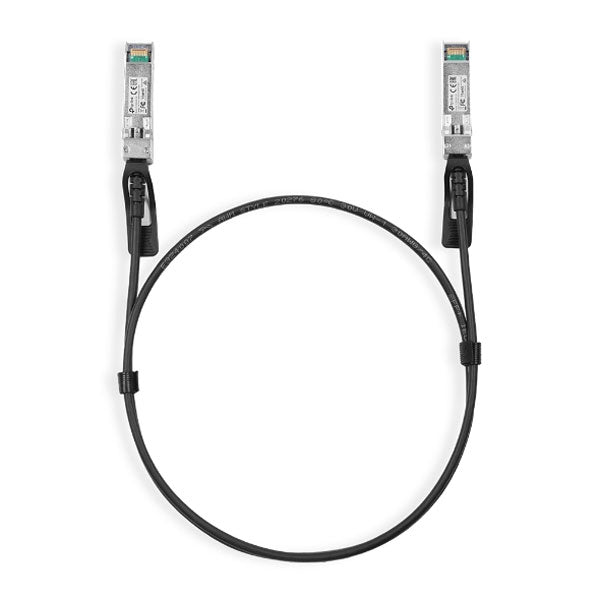 TP-Link TL-SM5220-1M cabo de fibra ótica SFP+ DAC Preto