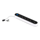BASE MÚLTIPLA, 6 TOMADAS, SCHUKO 2P+T, 16 A 250 V~, 1,4 M CABO, C