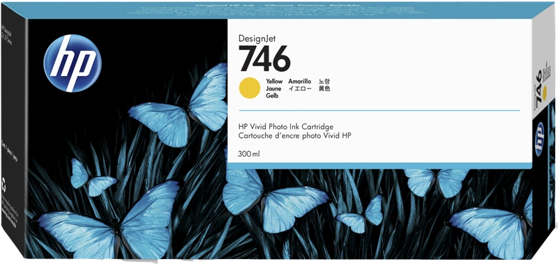 HP Tinteiro DesignJet 746 Amarelo (300 ml)