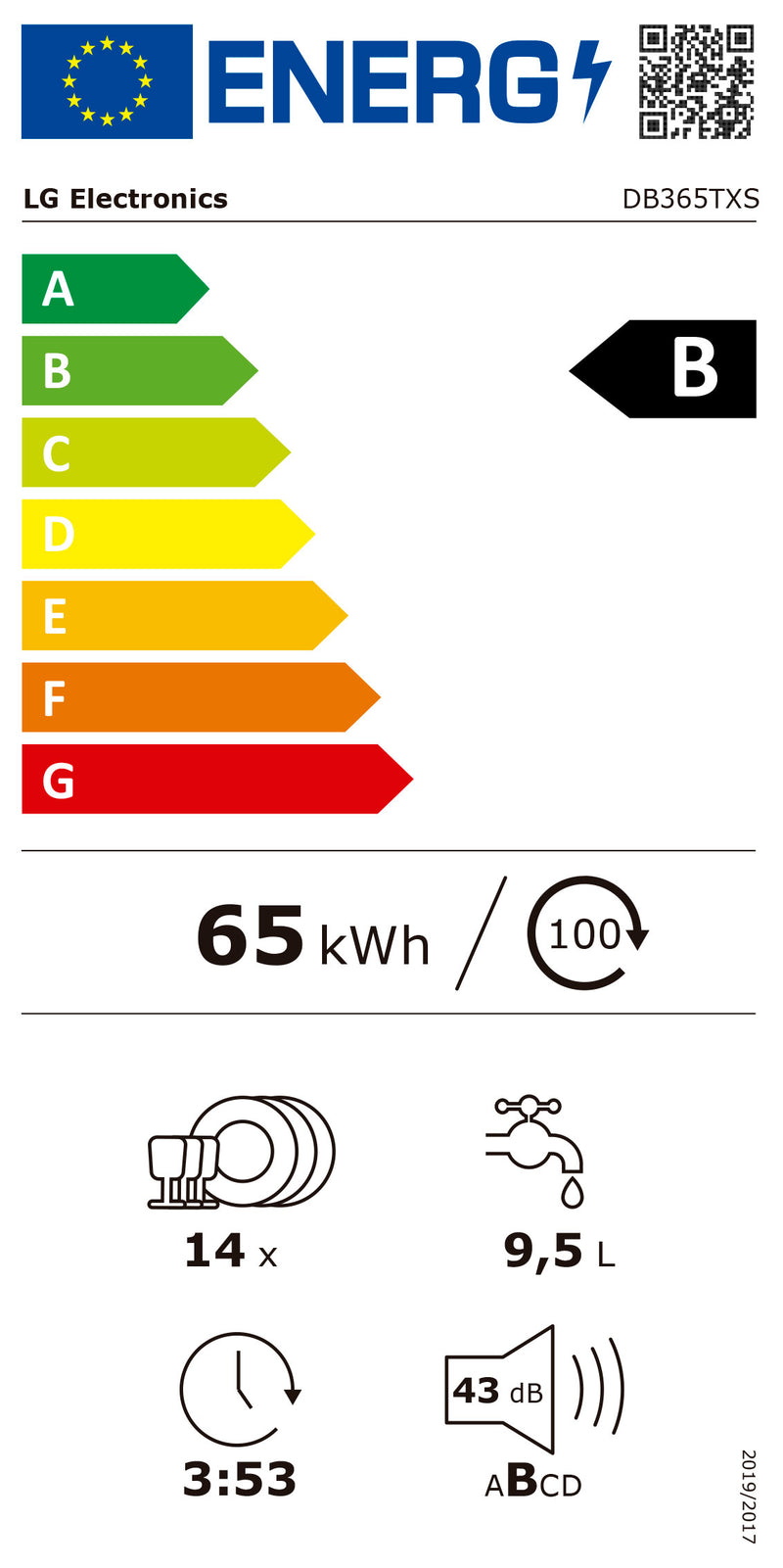 LG MAQUINA LOUÇA INTEG TOTAL 14 TALHERES WIFI (B)