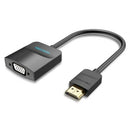 CONVERSOR HDMI A VGA VENTION 42161 HDMI MACHO A VGA FÊMEA