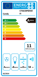EXAUSTOR CANDY CTS6CBP8XWIFI( 648 M3HORA - 4  - A+++  )