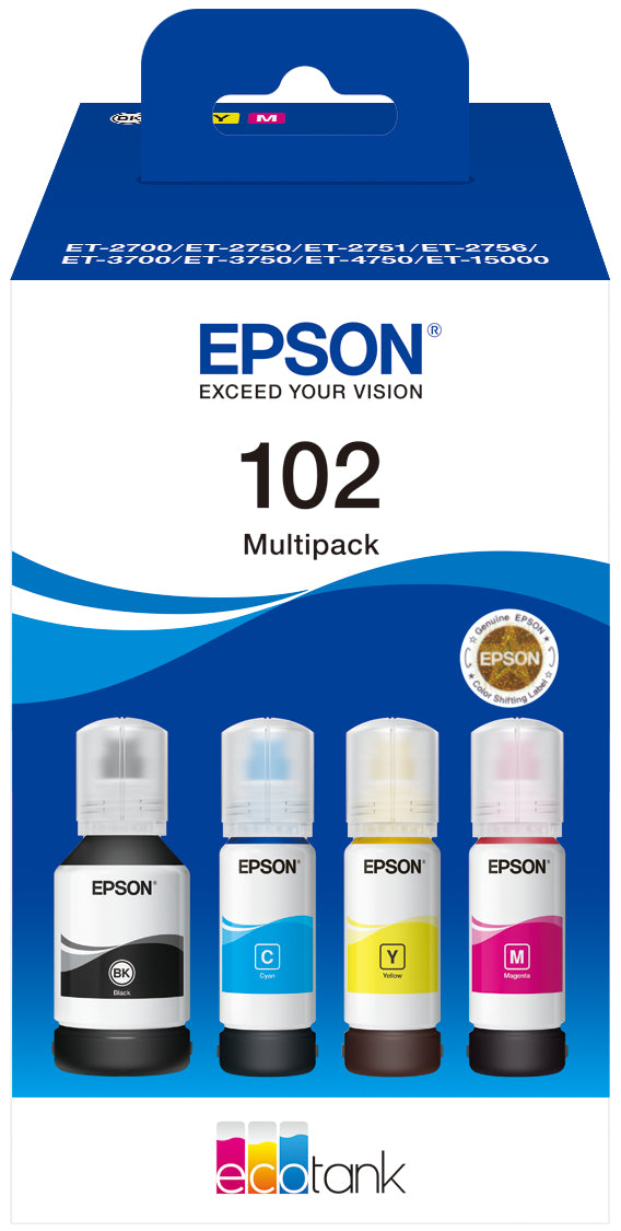 EPSON 102 ECOTANK 4-COLOUR MULTIPACK (WE)