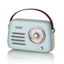 RÁDIO PORTÁTIL HAEGER HERITAGE( BATERIA  - 5 W - AZUL  )