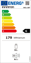 CAVE VINHOS 25 GARRAFAS INFINITON WCL28T 730X450X525