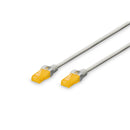 DIGITUS CHICOTE UTP CAT6A LSZH CINZA - 1MT