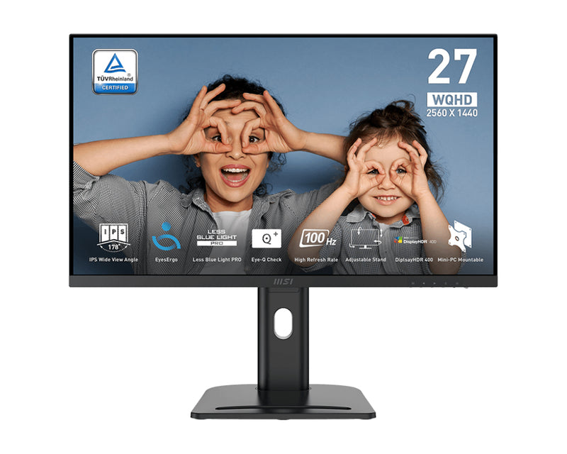 MONITOR MSI PRO MP273QP E2 IPS 27" WQHD 100HZ 1MS(MPRT) ADAPTIVE-