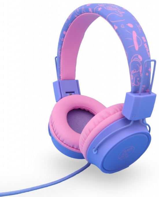 AURICULAR DCU INFANTIL SAFE CABLE ROSA/LILA 341525