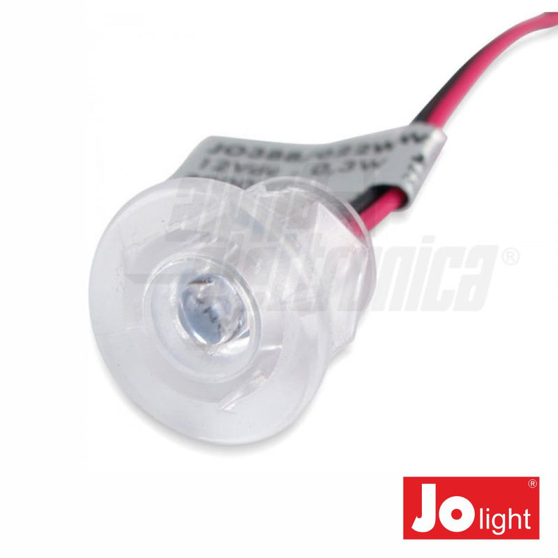 FOCO LED 0.3W 12V 18MM BRANCO QUENTE P ENCASTRAR IP20 JOL