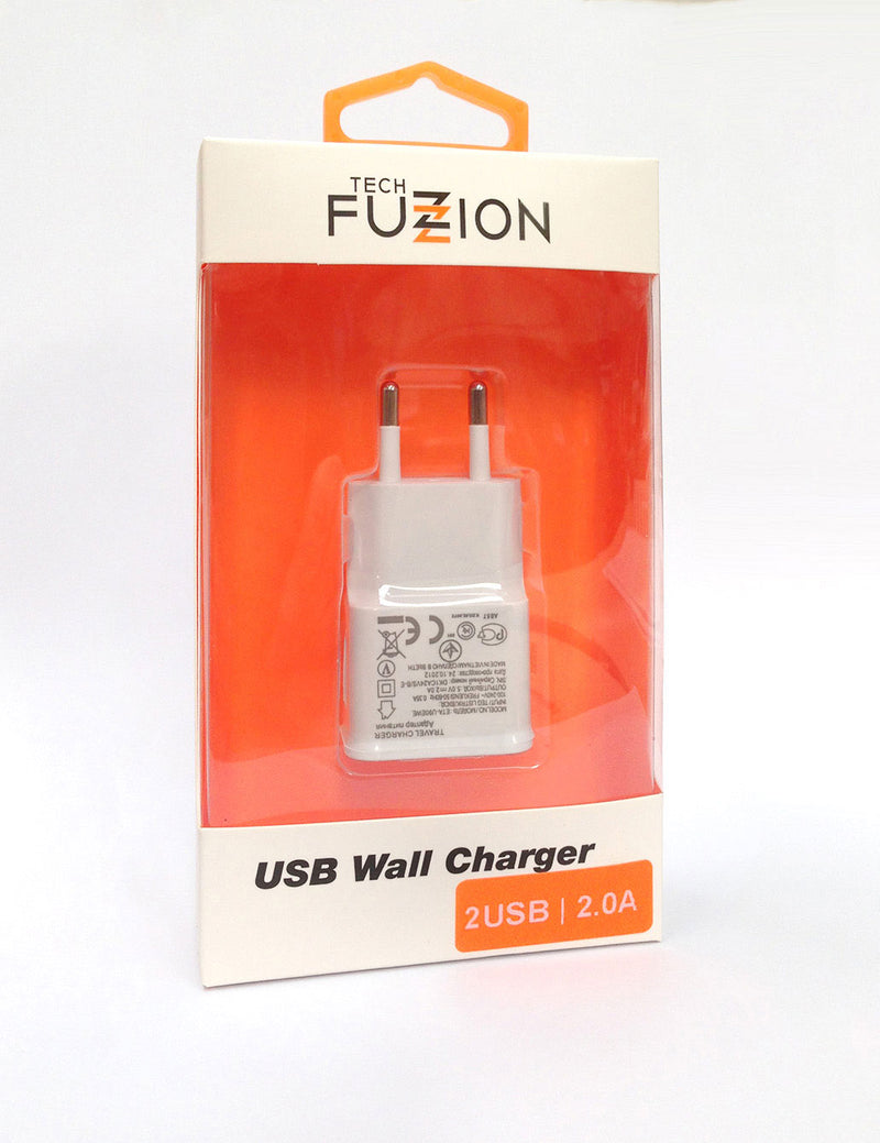 TECH FUZZION CARREGADOR 2USB 2A