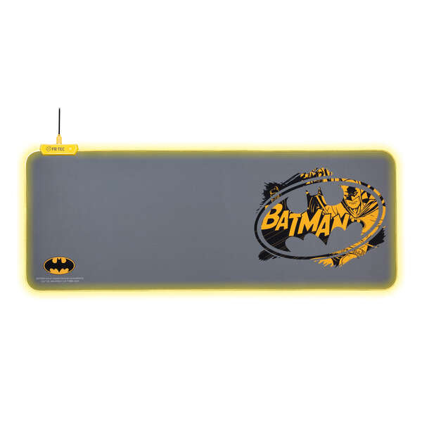 FR-TEC BATMAN ALFOMBRILLA PARA TECLADO Y RATON XL - LUZ LED EN BO