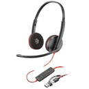 AURICULARES POLY BLACKWIRE 3220 + ADAPTADOR USB-CA CON MICRÓFONO