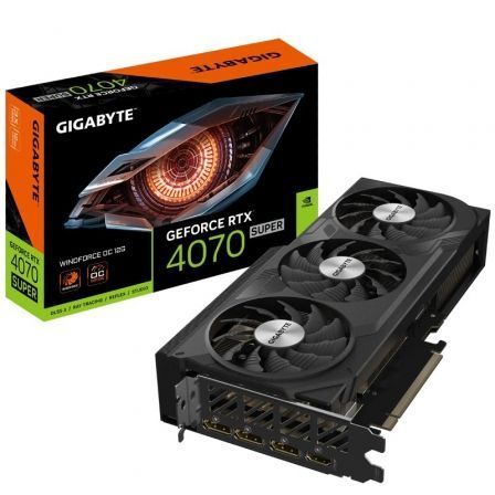 PLACA GRÁFICA GIGABYTE GEFORCE RTX 4070 SUPER WINDFORCE OC 12G 12