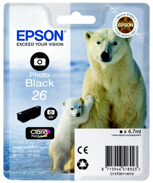 Epson Polar bear C13T26114022 tinteiro 1 unidade(s) Original Rend