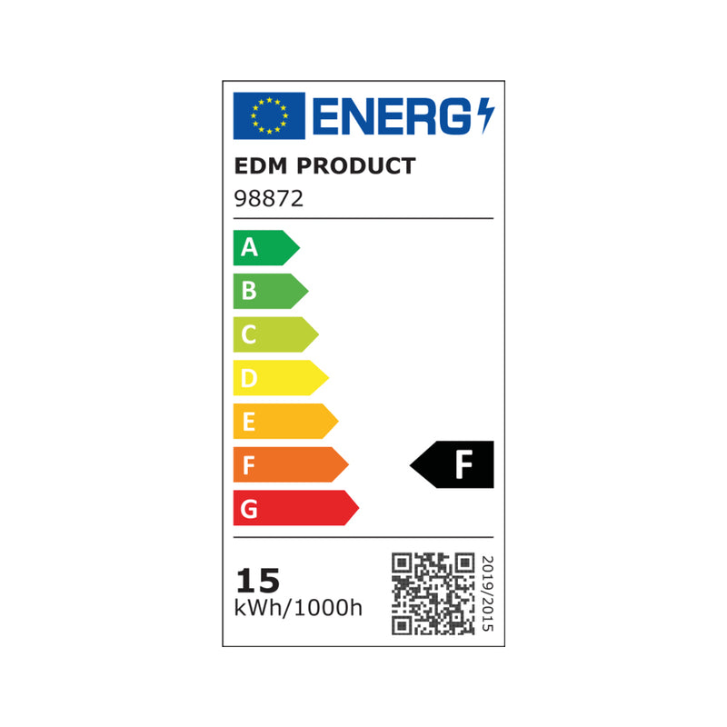 LÂMPADA LED PAR38 E27 15W 1200LM LUZ VERDE IP64 Ø12X13,8CM EDM