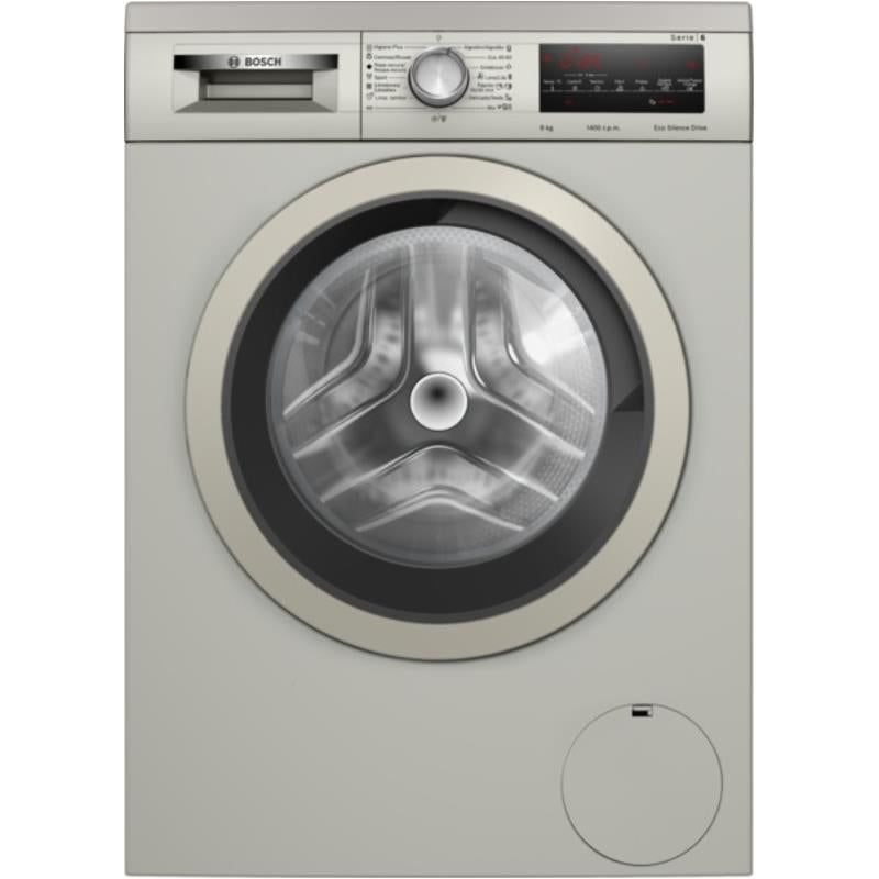 MÁQUINA DE LAVAR ROUPA BOSCH WUU28T6KES( 1400 RPM - 9 KG - SILVER