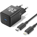 CARGADOR GAN DE PARED VENTION TZ-FEPB0-EU-02 1XUSB TIPO-C + CABLE