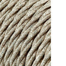 CABO TÊXTIL TRANÇADO 2X0,75MM LINHO 25M