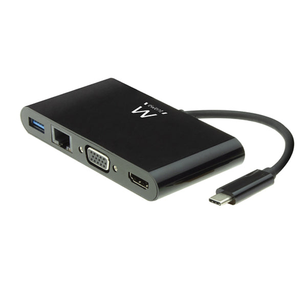 USB TYPE C TO 4K MULTIPORT DOCK, HDMI, USB-A, LAN GIGABIT, USB-C
