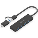 HUB USB TIPO-C + USB 3.1 AISENS A109-0987 4XUSB