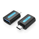 Vention CDUB0 adaptador para cabos USB C USB A Preto