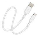 CABLE DCU USB C A USB A 1M 2.0 SILICONA FLEX BLANC