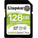 SD CARD XC 128GB CANVAS SELECT PLUS 100R C10 UHS-I U3 V30